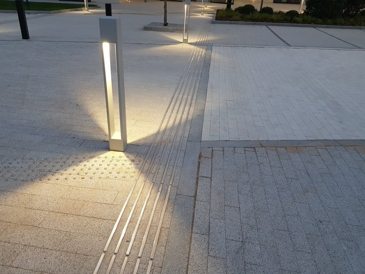 floor lights outside building